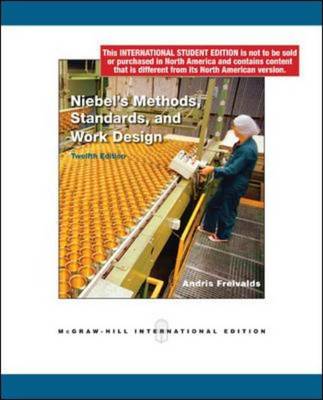 NIEBEL'S METHODS STANDARDS AND WORK DESIGN