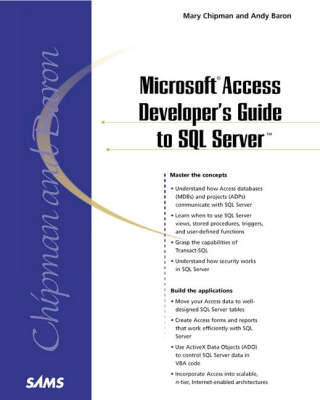 MICROSOFT ACCESS DEVELOPER'S GUIDE TO SQL SERVER