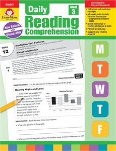 DAILY READING COMPREHENSION, GRADE 3 STUDENT BOOK 5 PACK