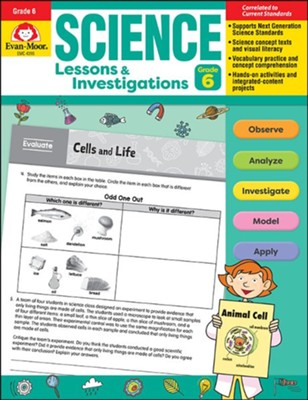 Science Lessons and Investigations, Grade 6 Teacher Resource
