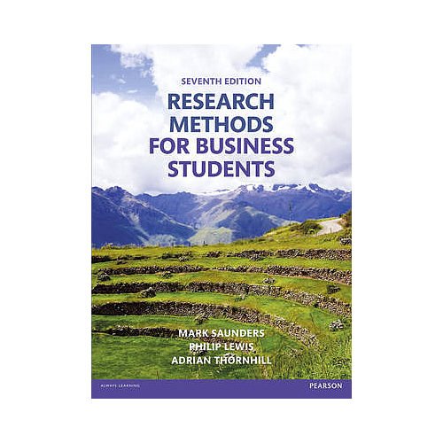RESEARCH METHODS FOR BUSINESS STUDENTS