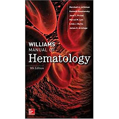 WILLIAMS MANUAL OF HEMATOLOGY