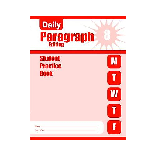 DAILY PARAGRAPH EDITING, GRADE 8 STUDENT BOOK 5 PACK