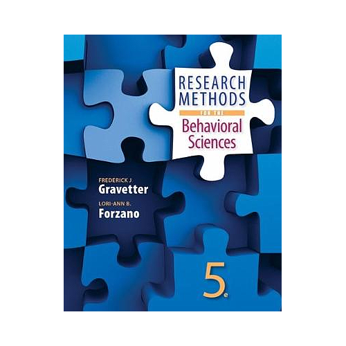 RESEARCH METHODS FOR THE BEHAVIORAL SCIENCES