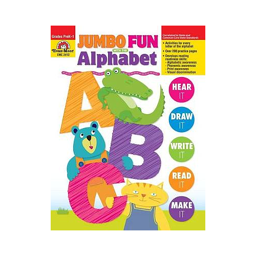 Jumbo Fun with the Alphabet, Grade Prek - 1, Teacher Resource