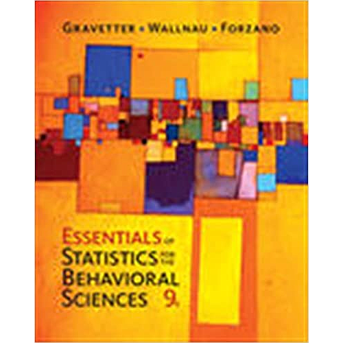 Essentials Statistics Behavioral Sciences