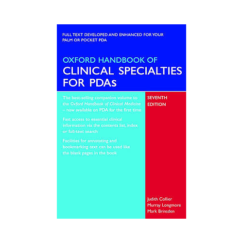 Oxford Handbook of Clinical Specialties for PDAs